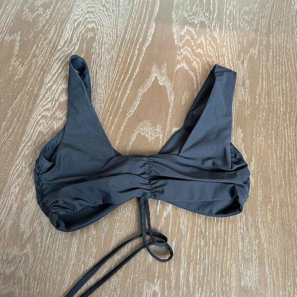 Cropped Nylon Top Adjustable Runching - Picture 2 of 3
